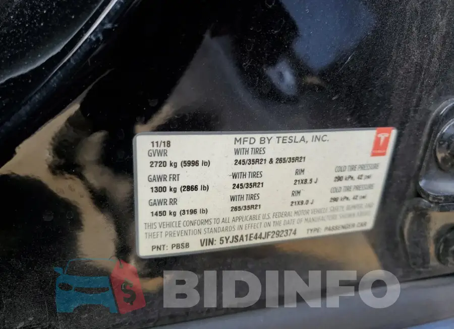 5YJSA1E44JF292374 Photo# 13