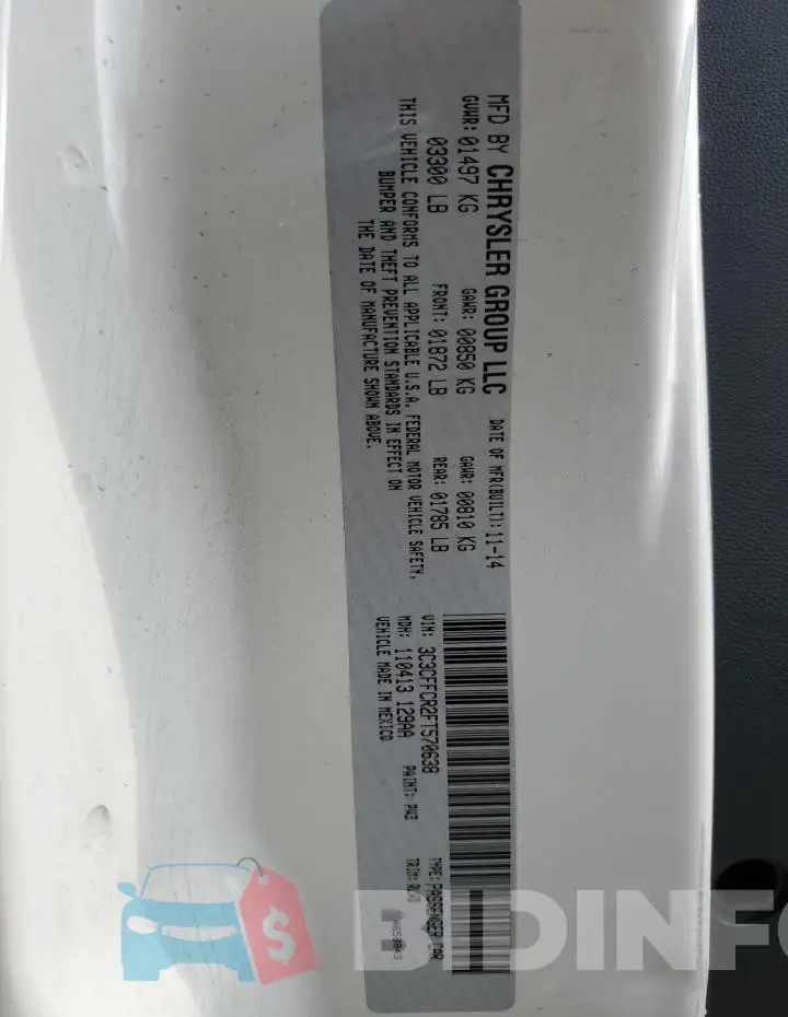 3C3CFFCR2FT570638 Photo# 13