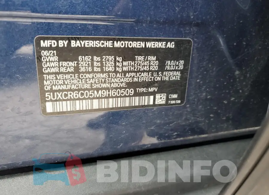 5UXCR6C05M9H60509 Photo# 13