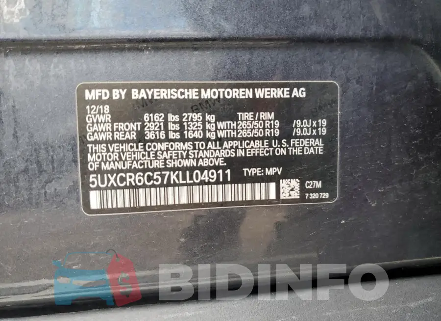 5UXCR6C57KLL04911 Photo# 13