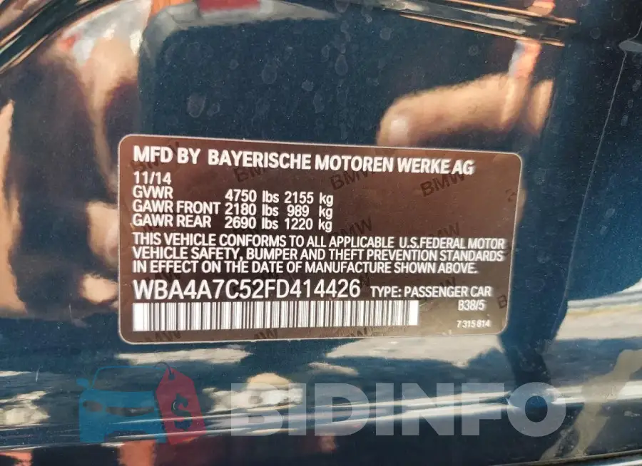 WBA4A7C52FD414426 Photo# 12