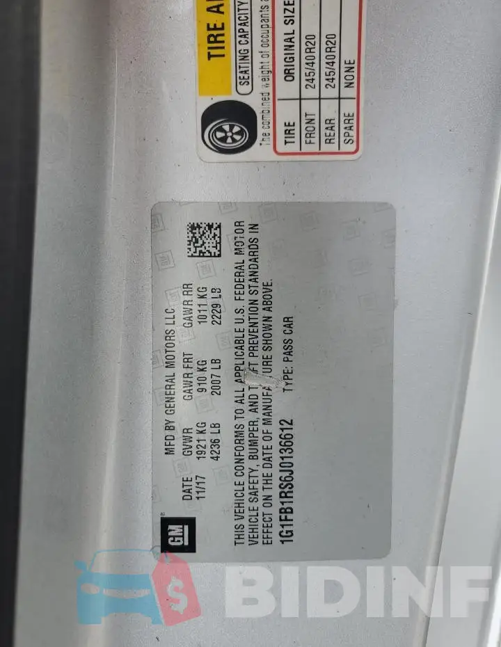 1G1FB1RS6J0136612 Photo# 12