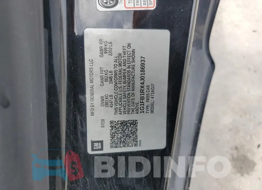 1G1FB1RX4J0186937 Photo# 12