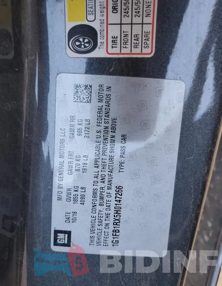 1G1FB1RX5H0147266 Photo# 12
