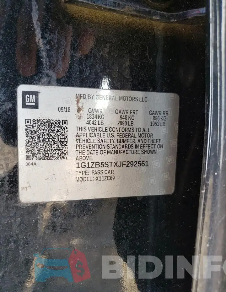 1G1ZB5STXJF292561 Photo# 13