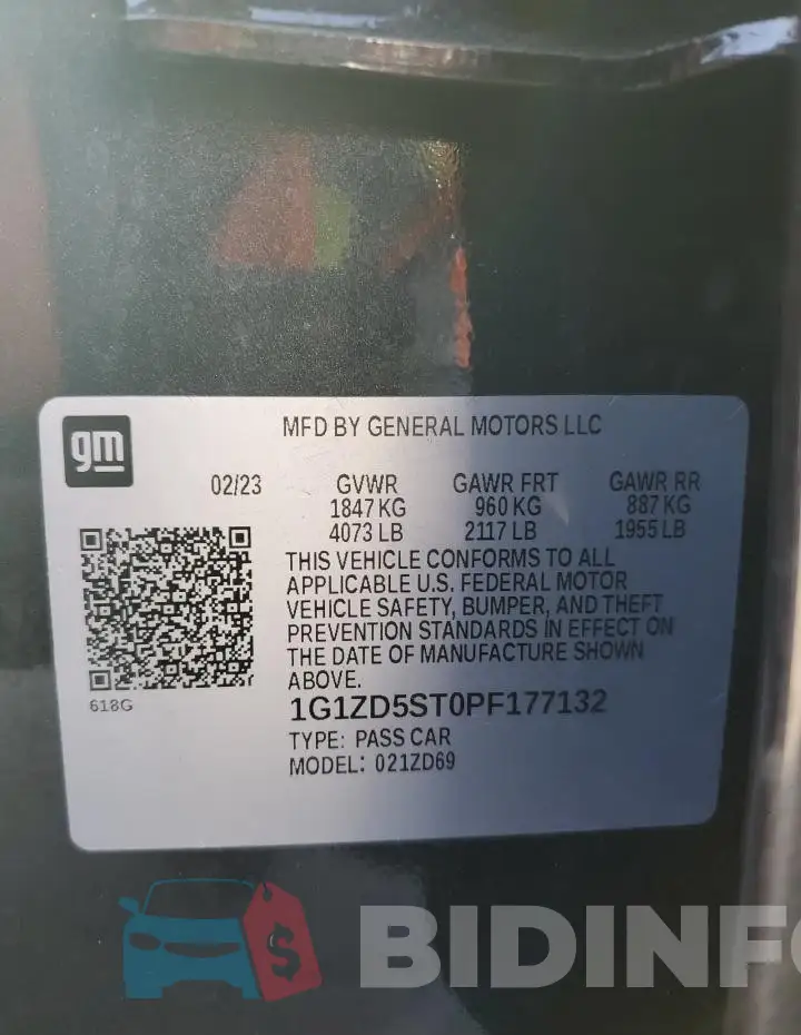 1G1ZD5ST0PF177132 Photo# 12