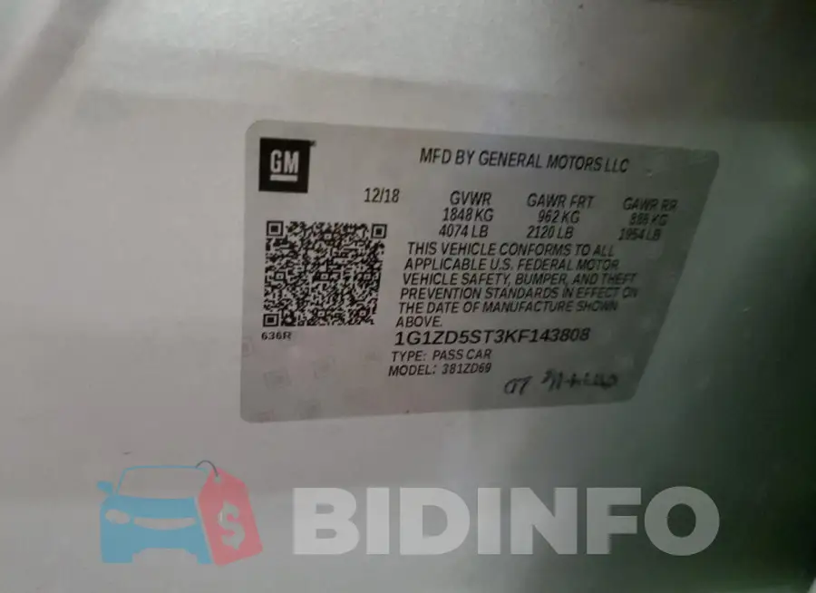 1G1ZD5ST3KF143808 Photo# 12