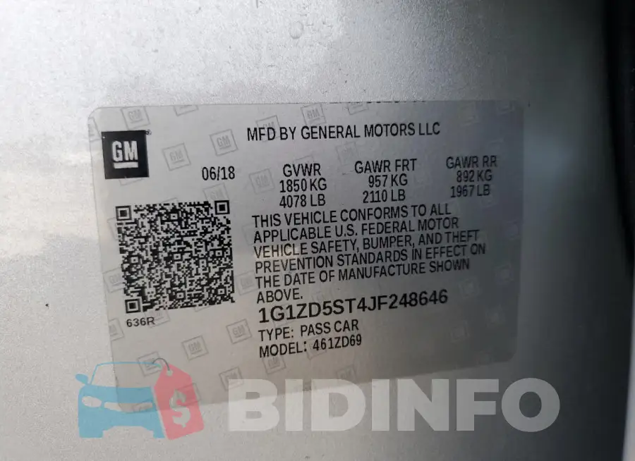 1G1ZD5ST4JF248646 Photo# 12