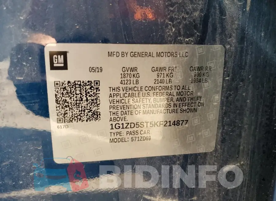 1G1ZD5ST5KF214877 Photo# 12