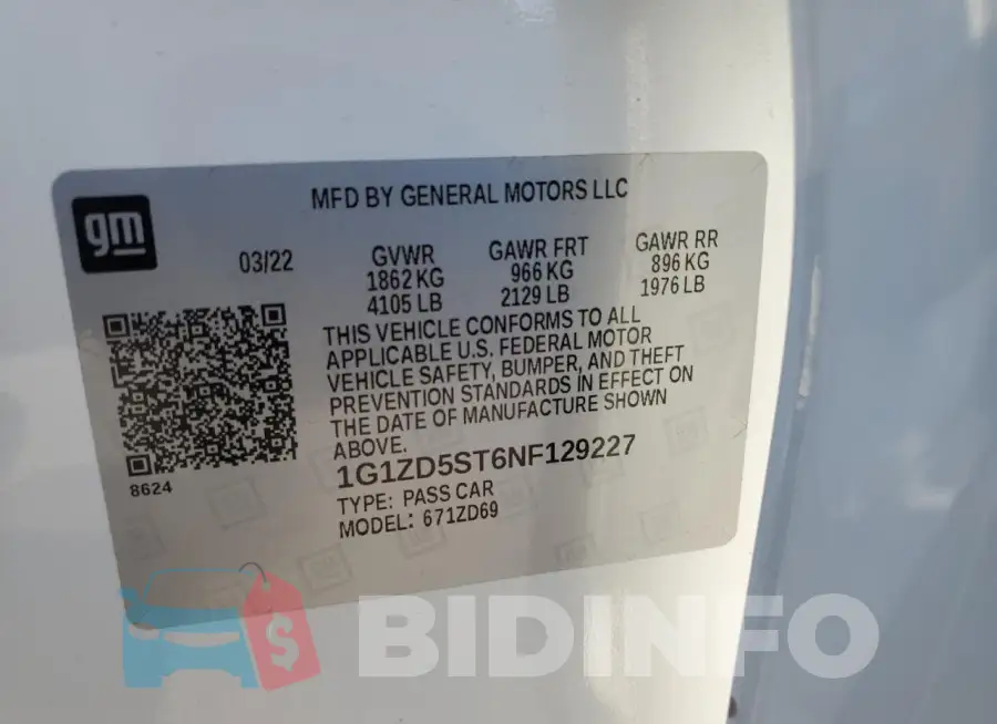 1G1ZD5ST6NF129227 Photo# 12