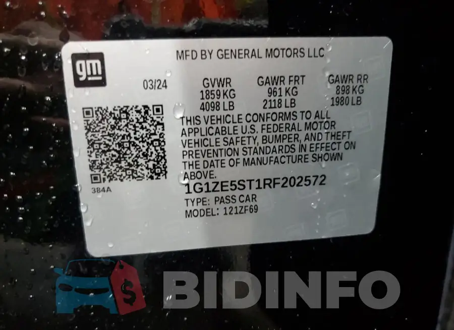 1G1ZE5ST1RF202572 Photo# 12