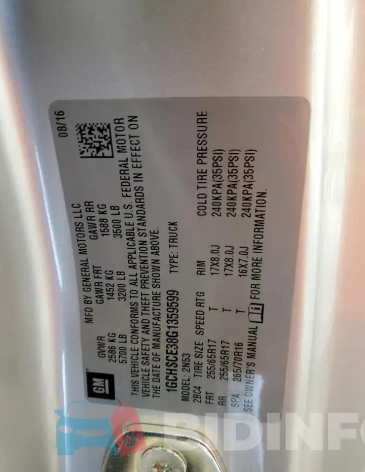 1GCHSCE38G1359599 Photo# 12