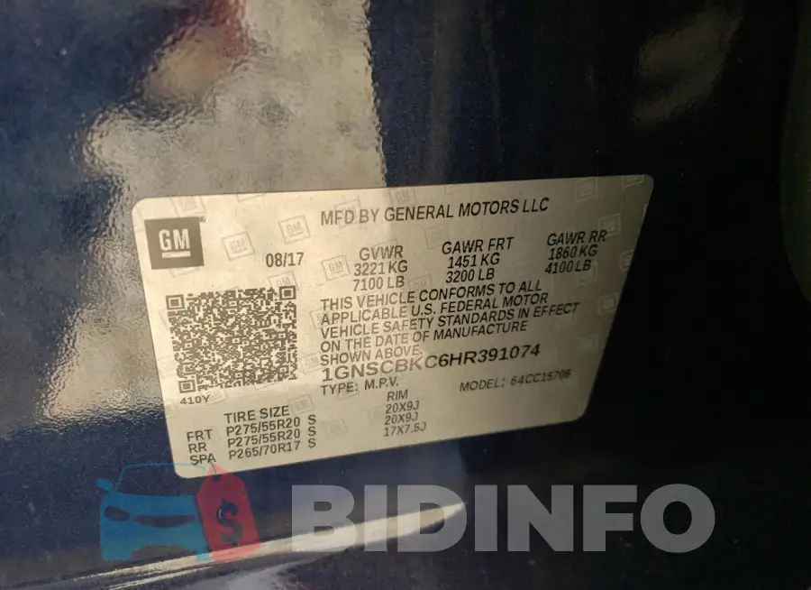 1GNSCBKC6HR391074 Photo# 13