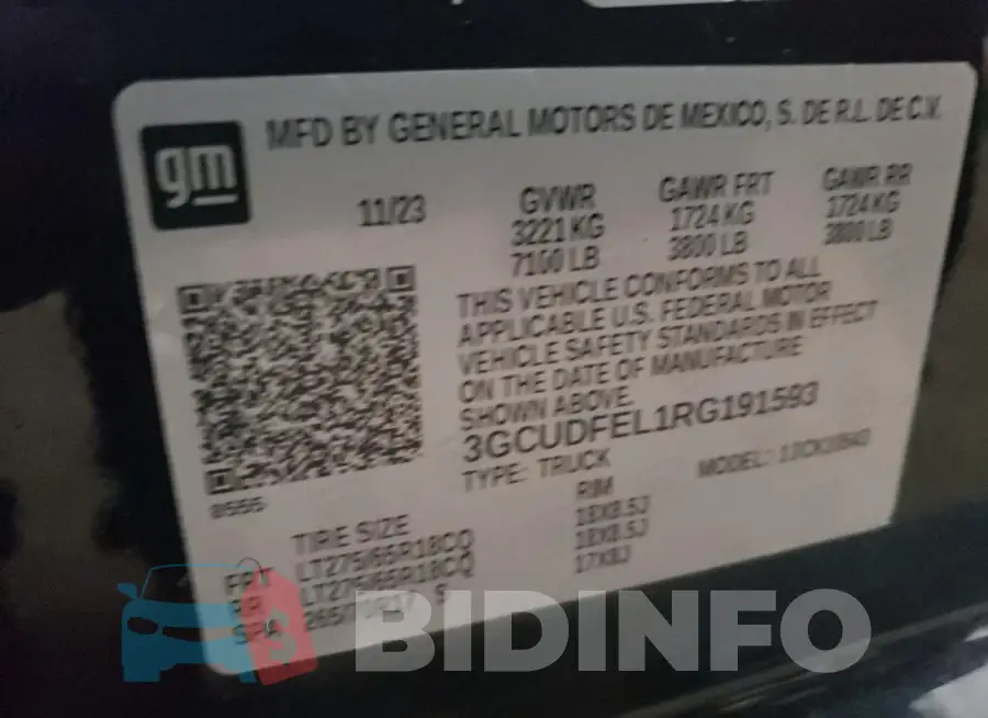 3GCUDFEL1RG191593 Photo# 12