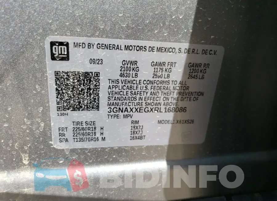 3GNAXXEGXRL168086 Photo# 13