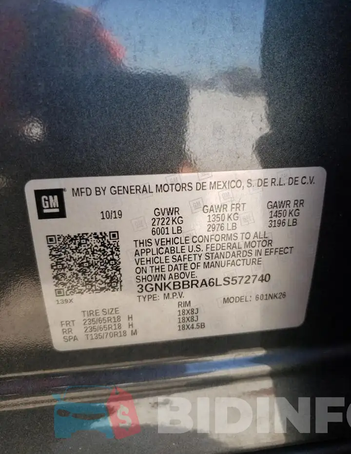 3GNKBBRA6LS572740 Photo# 13