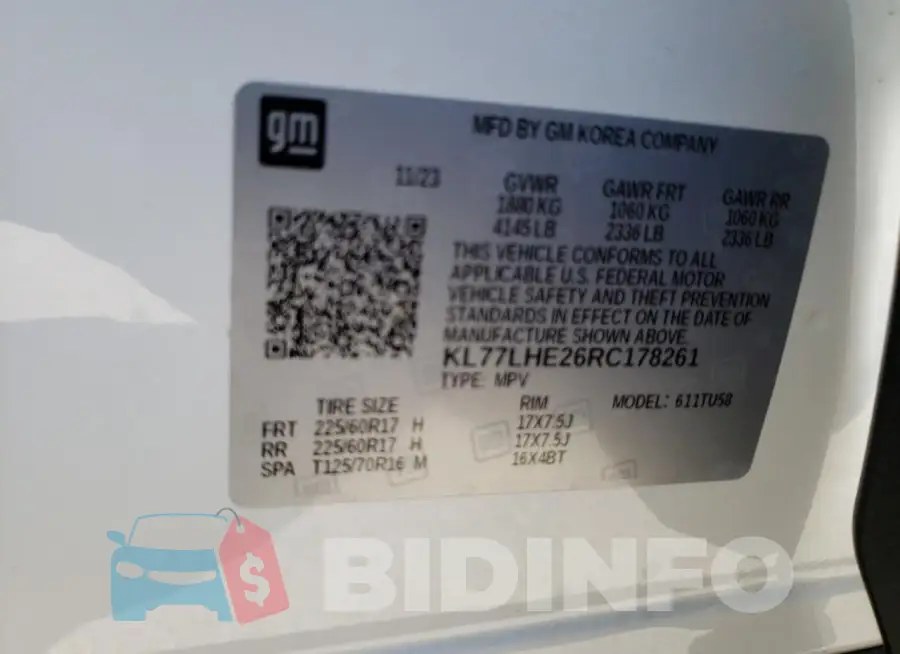 KL77LHE26RC178261 Photo# 13