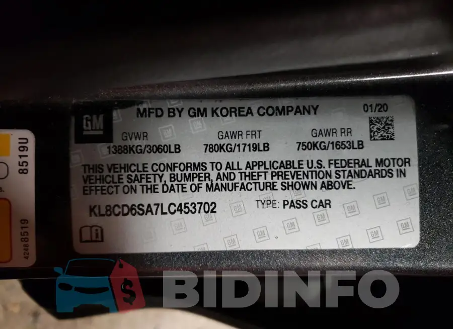 KL8CD6SA7LC453702 Photo# 12