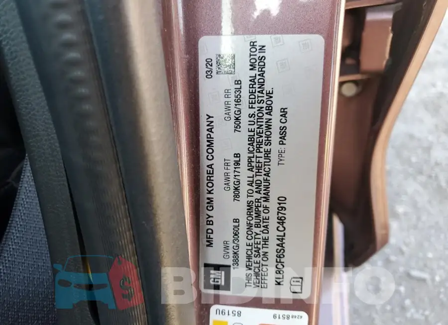 KL8CF6SA4LC467910 Photo# 12