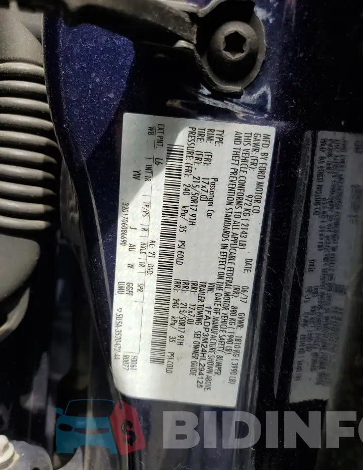 1FADP3M24HL294125 Photo# 12
