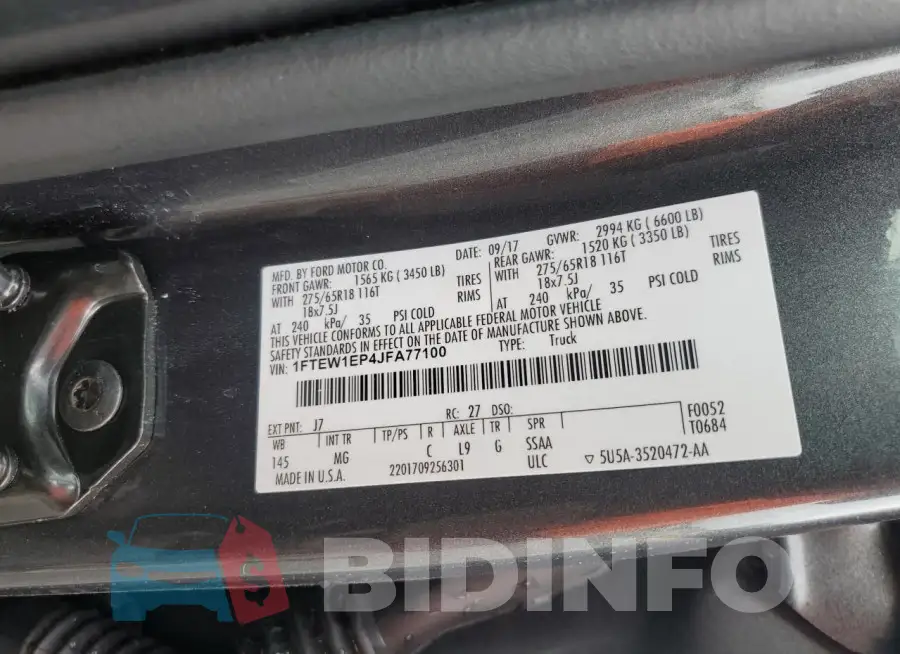 1FTEW1EP4JFA77100 Photo# 12