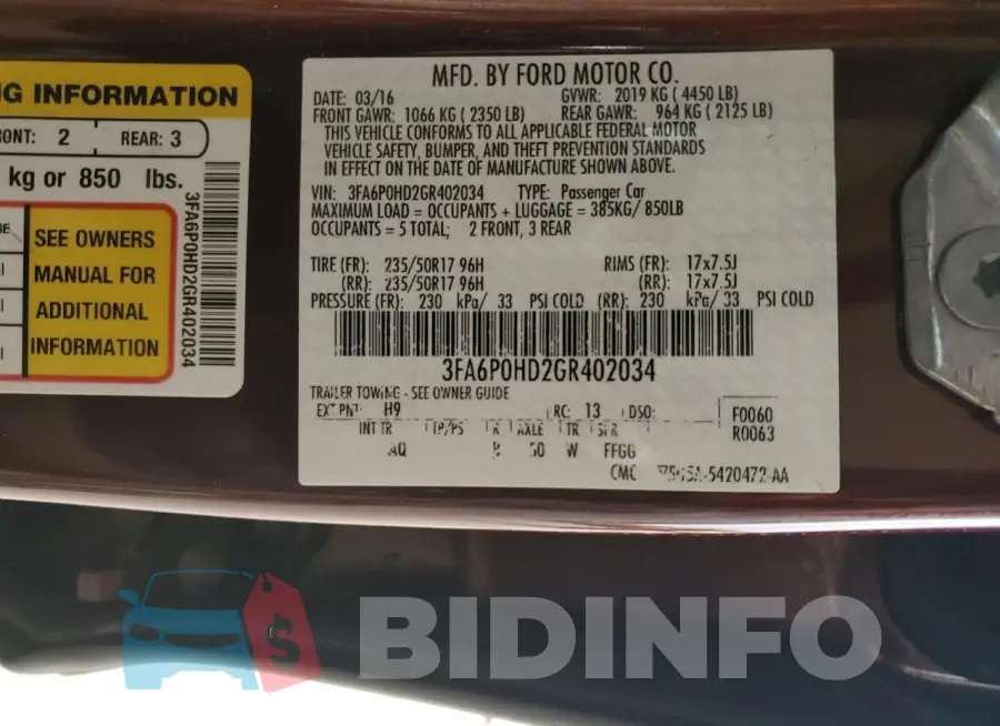 3FA6P0HD2GR402034 Photo# 12