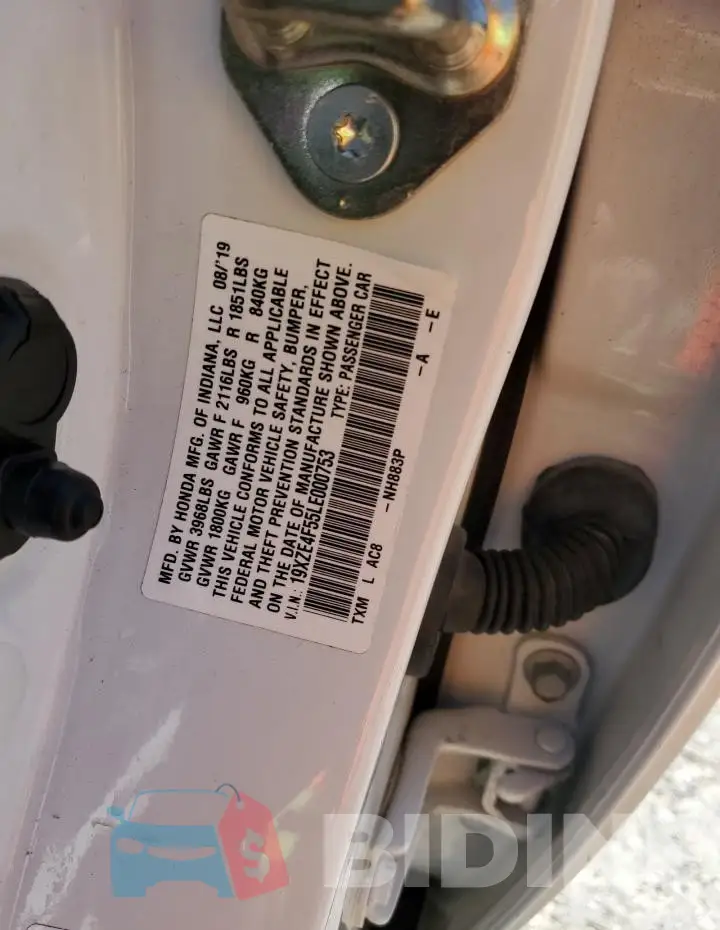 19XZE4F55LE000753 Photo# 12