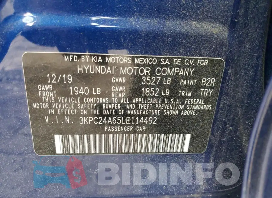 3KPC24A65LE114492 Photo# 12