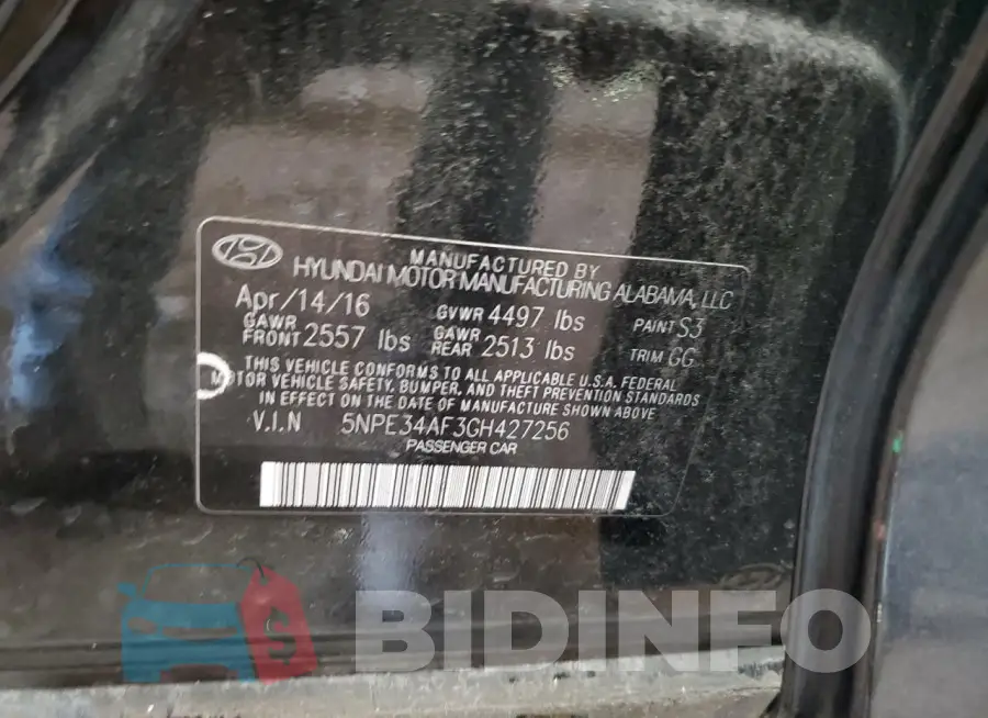 5NPE34AF3GH427256 Photo# 13