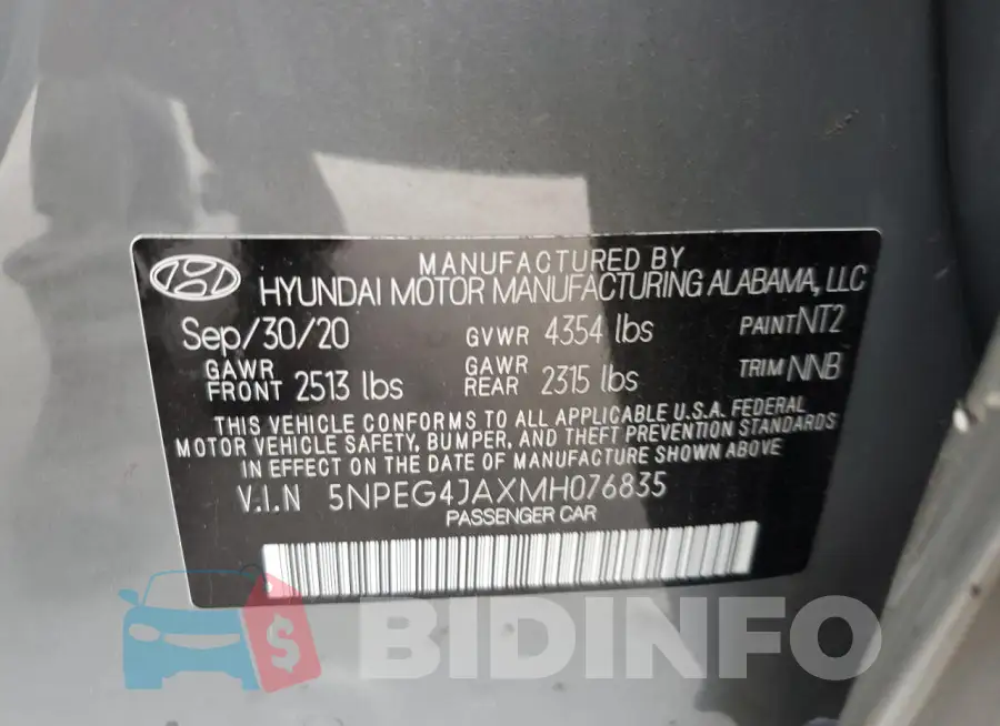 5NPEG4JAXMH076835 Photo# 12