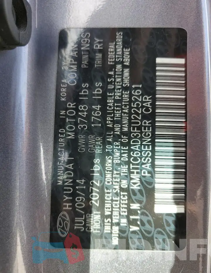 KMHTC6AD3FU225261 Photo# 13