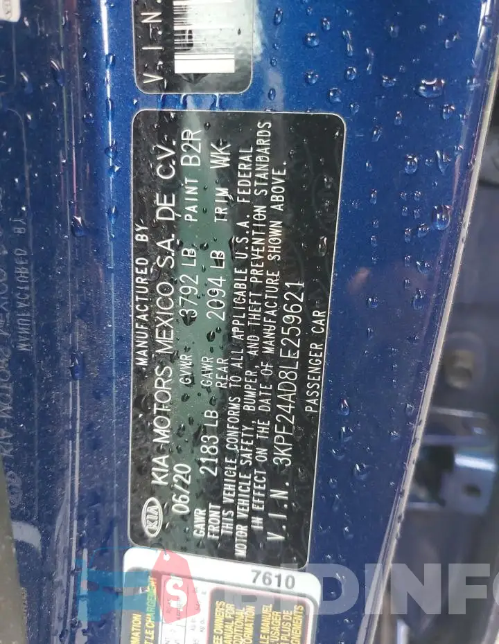 3KPF24AD8LE259621 Photo# 12