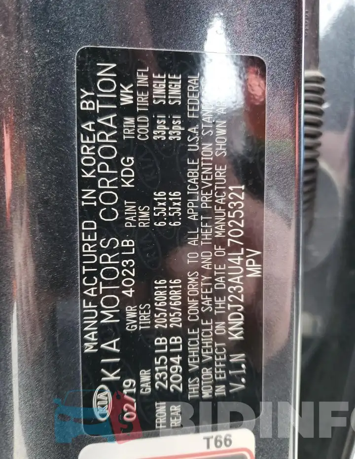 KNDJ23AU4L7025321 Photo# 13