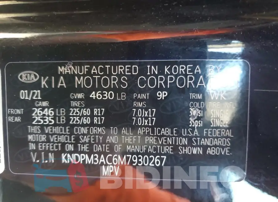KNDPM3AC6M7930267 Photo# 13