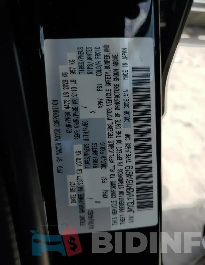 JM1GL1VM3M1614919 Photo# 12