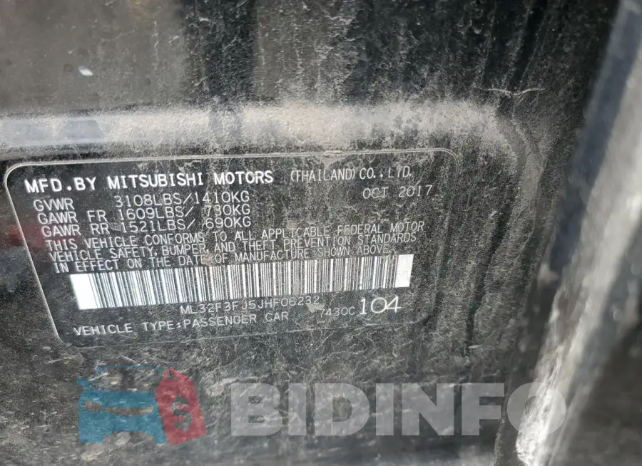 ML32F3FJ5JHF06232 Photo# 12