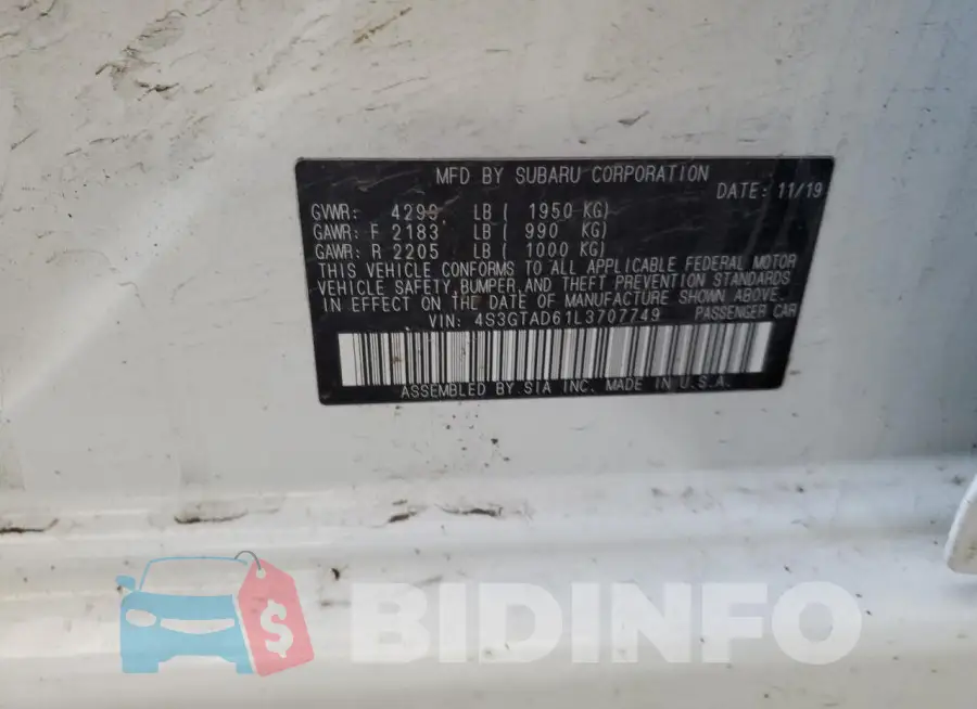 4S3GTAD61L3707749 Photo# 12