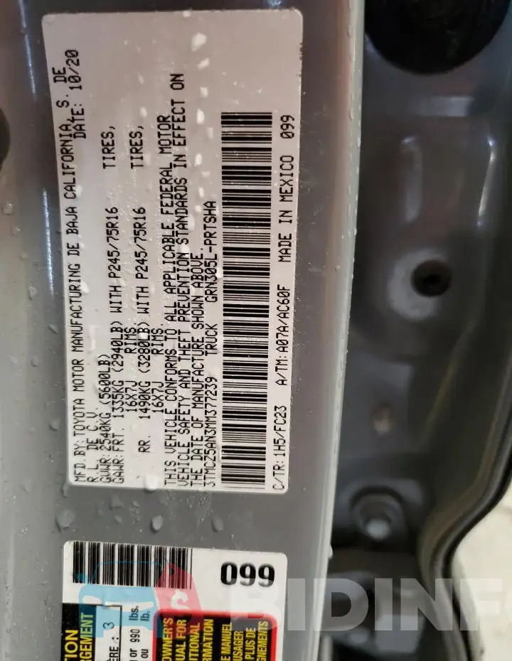 3TMCZ5AN3MM377239 Photo# 12