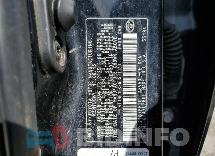 4T1BF1FK9GU501070 Photo# 13