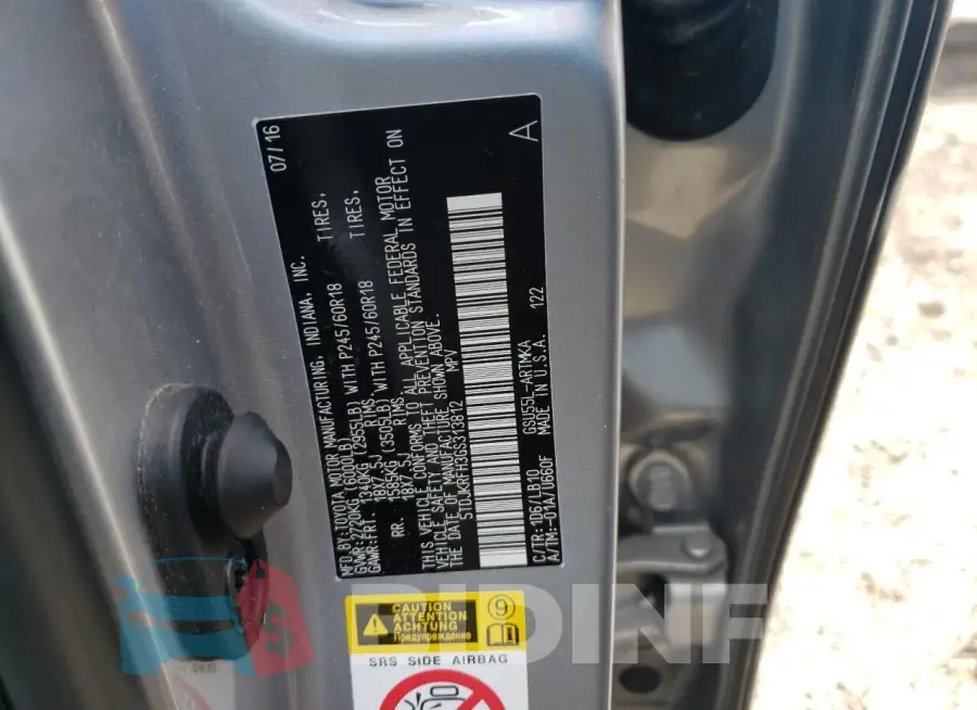 5TDJKRFH3GS313812 Photo# 13