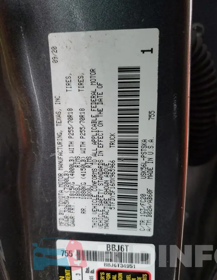 5TFDY5F16MX965966 Photo# 12