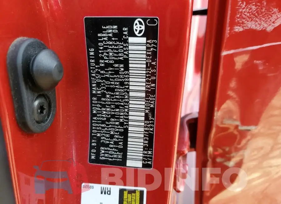 5YFEPMAE8MP249869 Photo# 12