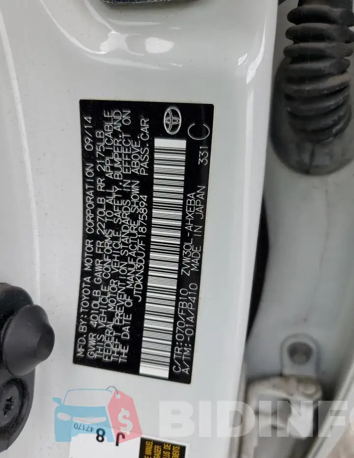 JTDKN3DU7F1875894 Photo# 12
