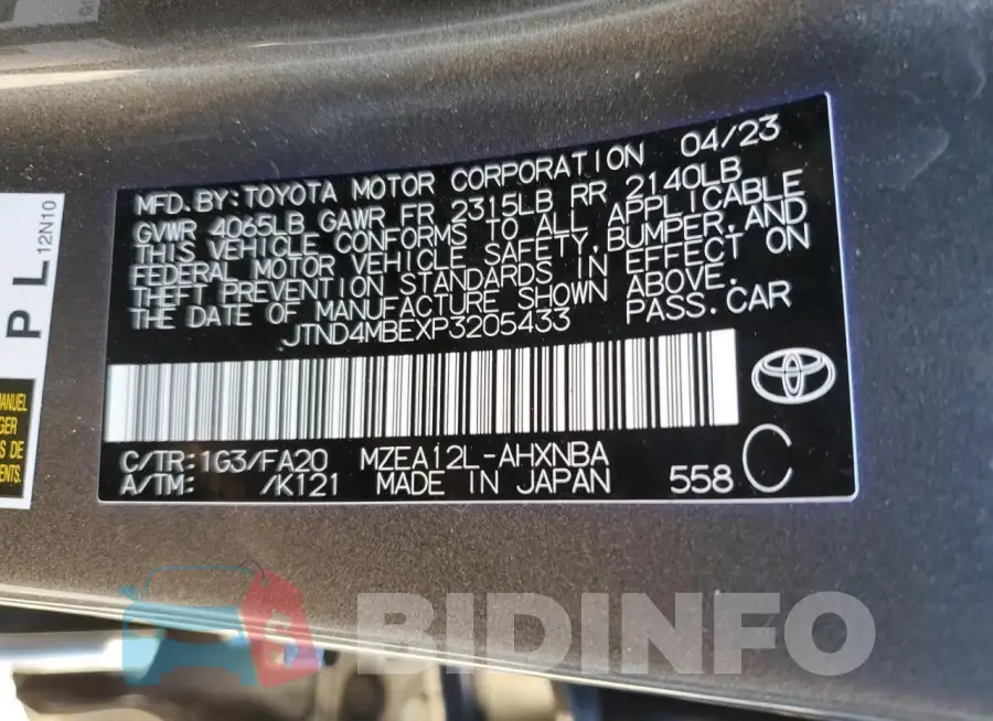 JTND4MBEXP3205433 Photo# 13