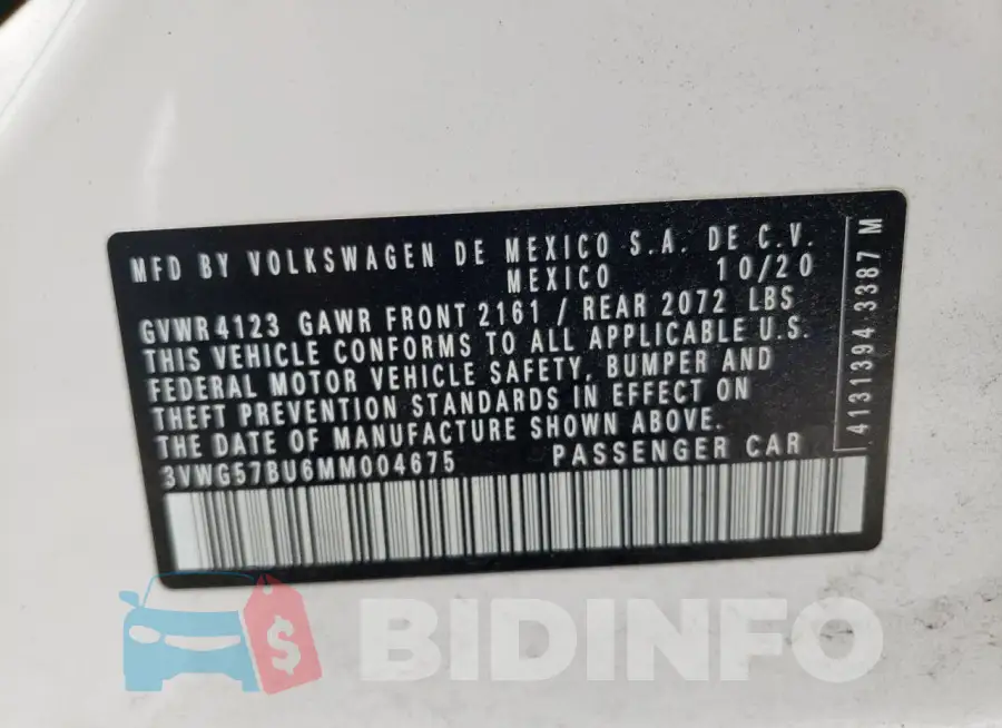 3VWG57BU6MM004675 Photo# 12