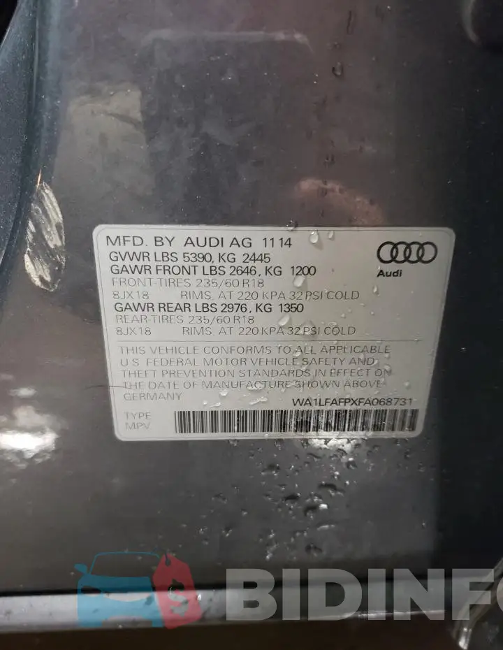 WA1LFAFPXFA068731 Photo# 12