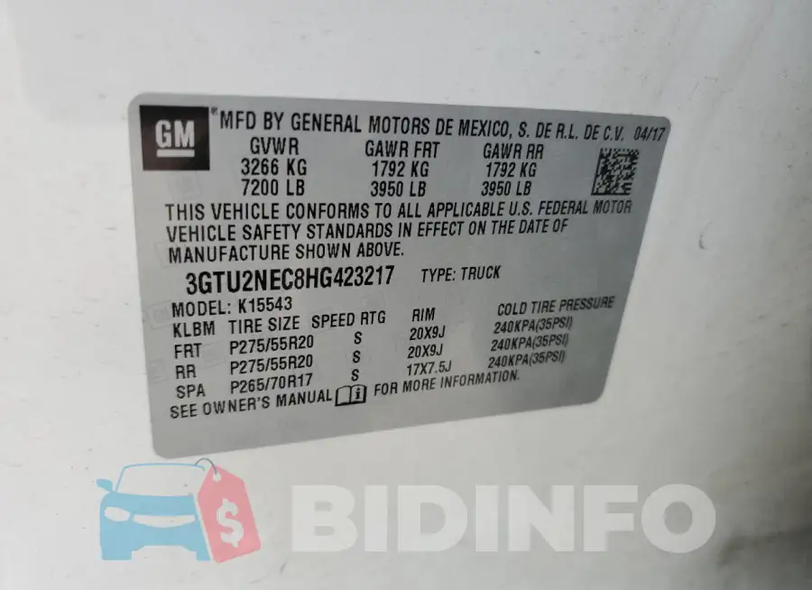 3GTU2NEC8HG423217 Photo# 12