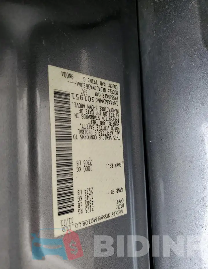 1N4AA6CV4NC501951 Photo# 13