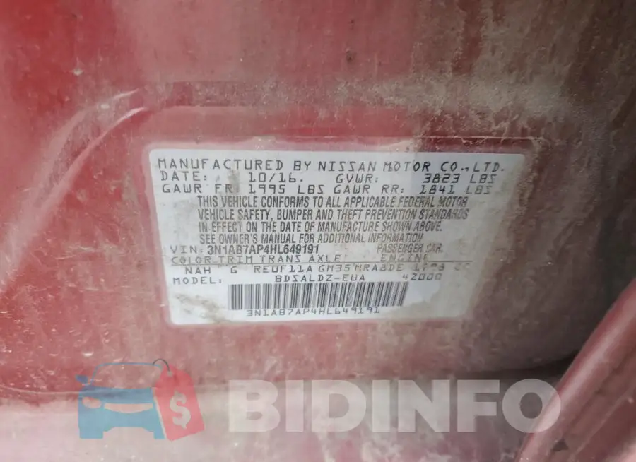 3N1AB7AP4HL649191 Photo# 12