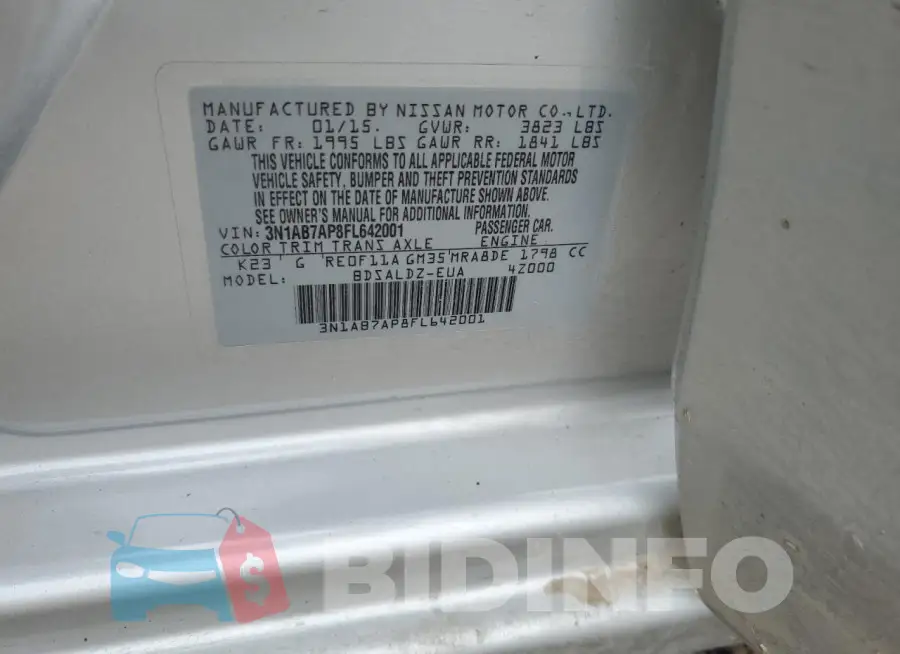 3N1AB7AP8FL642001 Photo# 12